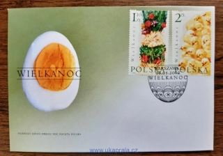 POLSKO FDC 3958/9 velikonoce, r. 2002
