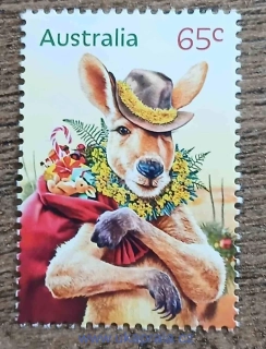 AUSTRÁLIE ** vánoční, klokan, r. 2024
