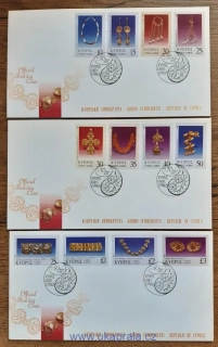 KYPR (ŘECKO) FDC 943/54 historické šperky r. 2000