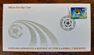 Kypr FDC 913 fotbal MS Francie, r. 1998