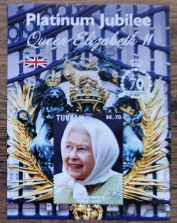 TUVALU ** aršík, QEII. Platinové výročí, r. 2022