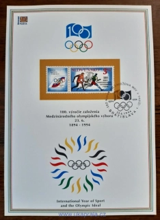 SR Komitét OH, IOC, 100. výročí, r. 1994