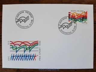 Švýcarsko FDC 1576 "Pro Sport", r. 1996