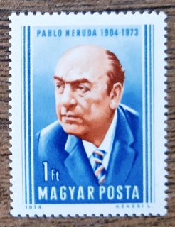 Maďarsko ** 2980 Pablo Neruda, osobnosti, r. 1974