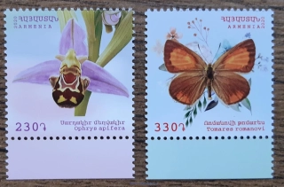 ARMÉNIE ** 1185/6 flóra a fauna, r. 2020