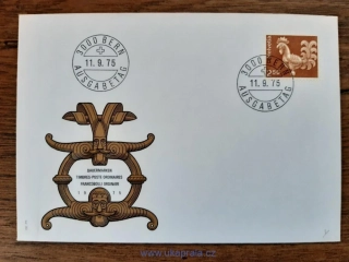 ŠVÝCARSKO FDC 1057 y, výplatní, architektura a řemesla, r. 1975