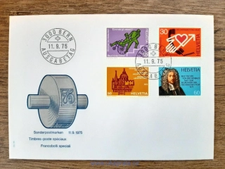 ŠVÝCARSKO FDC 1058/61 výročí, r. 1975