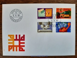 Švýcarsko FDC 1180/3 různá výročí, r. 1980