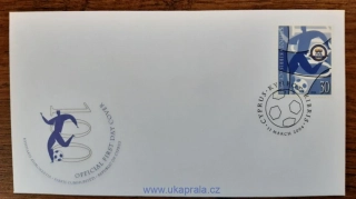 Kypr FDC 1031 fotbal, 100 let FIFA, r. 2004