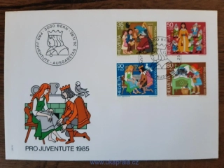 Švýcarsko FDC 1304/7 "PRO JUVENTUTE" r. 1985