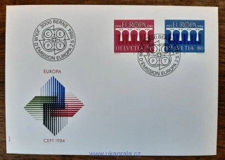 Švýcarsko FDC 1270/1 EUROPA, r. 1984