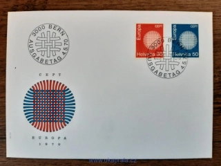 Švýcarsko FDC 923/4 EUROPA, r. 1970
