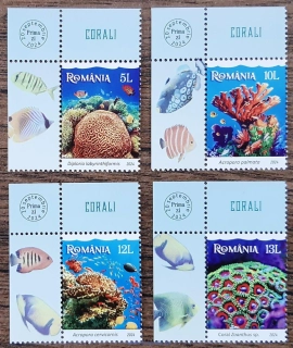 RUMUNSKO ** korály, mořská fauna, R. 2024