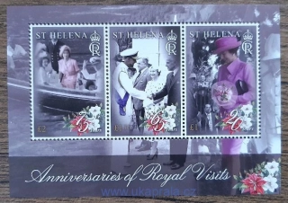 Saint Helena ** aršík, Royal Visit Anniversaries, r.2022
