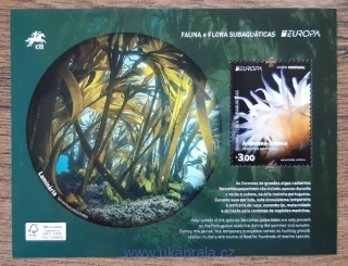 PORTUGALSKO ** aršík EUROPA, podmořská fauna, R. 2024