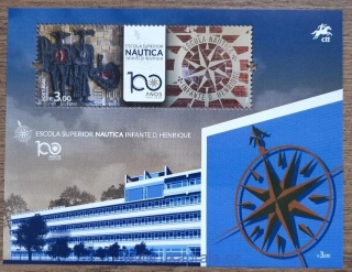 PORTUGALSKO ** aršík 100 let námořní akademie, R. 2024