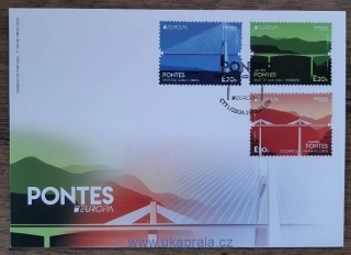 PORTUGALSKO FDC EUROPA, mosty, r. 2018