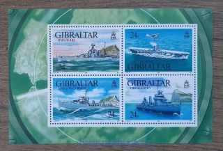 GIBRALTAR ** aršík Bl 18, válečné lodě WW2, r. 1993