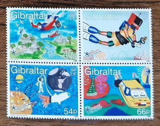 GIBRALTAR ** 901/4 dětské malby, r. 2000
