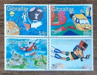GIBRALTAR ** 901/4 dětské malby, r. 2000