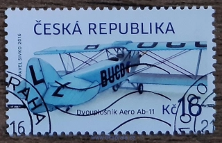 ČR raz. 904, Historické dopravní prostředky: dvouplošník Aero Ab-11, r. 2016