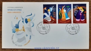 KYPR (ŘECKO) FDC 940/2 vánoční, r. 1999