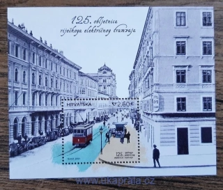 CHORVATSKO ** aršík 125 let tramvají v Rijece, R. 2024