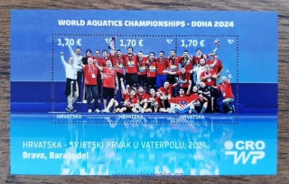 CHORVATSKO ** aršík, MS ve vodním pólu, r. 2024