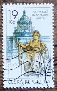ČR 1000 raz., 200. výročí Národního muzea v Praze, r. 2018