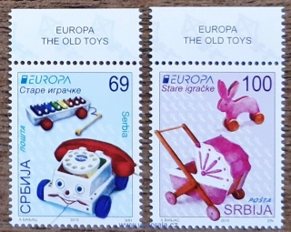 SRBSKO ** 601/2 EUROPA, historické hračky, r. 2015