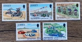 JERSEY ** 223/7 výr. automobilového klubu, závody, r. 1980