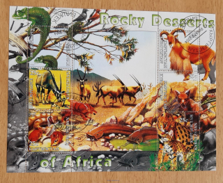 Kyrgyzstán raz. aršík, fauna afrických skalnatých pouští, r. 2004