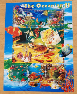 Kyrgyzstán raz. aršík, fauna oceánů II, r. 2004
