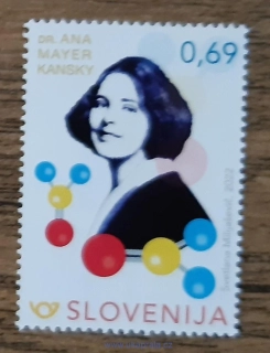 SLOVINSKO ** 1561, osobnosti, věda, A. Mayer-Kansky, r. 2022