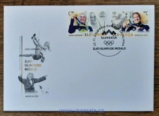 SLOVINSKO FDC LOH Paříž, medailisté, r. 2024