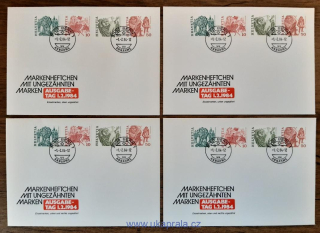 ŠVÝCARSKO FDC 1100/1, 1103, 1105, lidové slavnosti, r. 1984