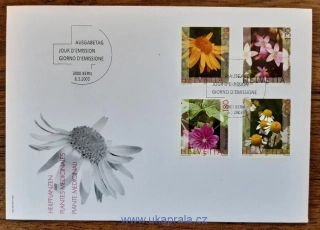 Švýcarsko FDC 1823/6 A, flóra, r. 2003
