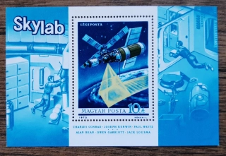 Maďarsko ** aršík Bl 101 A, Skylab, r. 1973