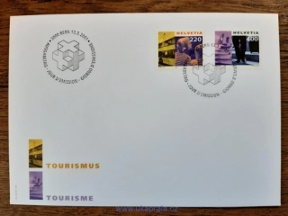 ŠVÝCARSKO FDC 1751/2 turistika, r. 2001