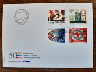 ŠVÝCARSKO 1686/9, různá výročí, r. 1999