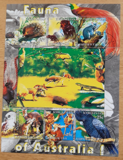Kyrgyzstán aršík raz., fauna Austrálie I, r. 2004