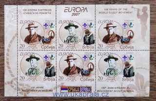 SRBSKO ** SL 196/7 EUROPA, skauting, r. 2007