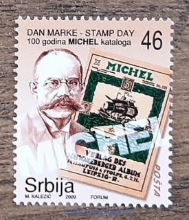 SRBSKO ** 327 Den známky, 100 let katalogů Michel, r. 2009
