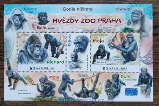ČR ** aršík VZ ČP AR 0004, Hvězdy ZOO Praha, gorily nížinné, r. 2025