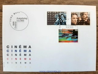 ŠVÝCARSKO FDC 1560/2, 100 let kina, r. 1995