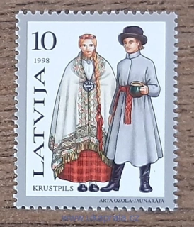 LOTYŠSKO ** 479, lidové kroje V, r. 1998
