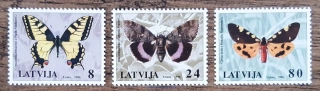 LOTYŠSKO ** 432/4, motýli, r. 1996