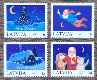 LOTYŠSKO ** 416/19, vánoční, r. 1995
