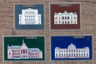 LOTYŠSKO ** 410/13, Riga 800 let, r. 1995