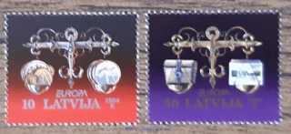 LOTYŠSKO ** 376/7 EUROPA, r. 1994
